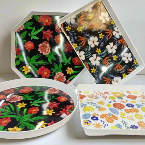 Patterned Assorted Trays